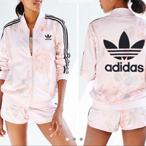 adidas pastel rose track jacket
